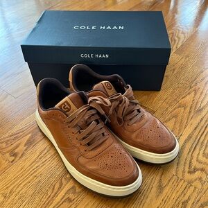 Cole Haan Men's Tan Leather Sneakers - Size 9.5